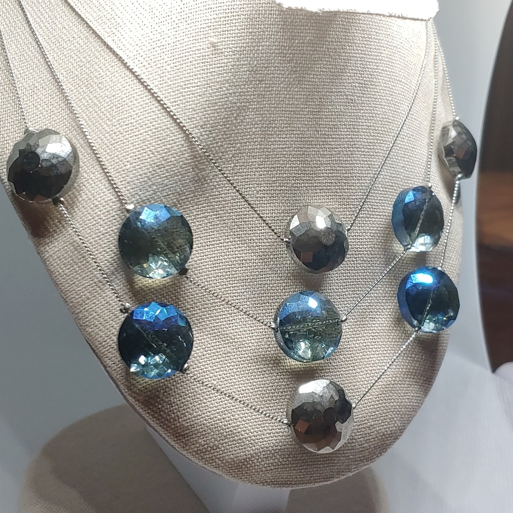 Kenneth Cole Jeweled Multistrand Necklaece